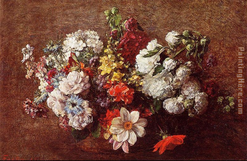 Bouquet of Flowers painting - Henri Fantin-Latour Bouquet of Flowers art painting